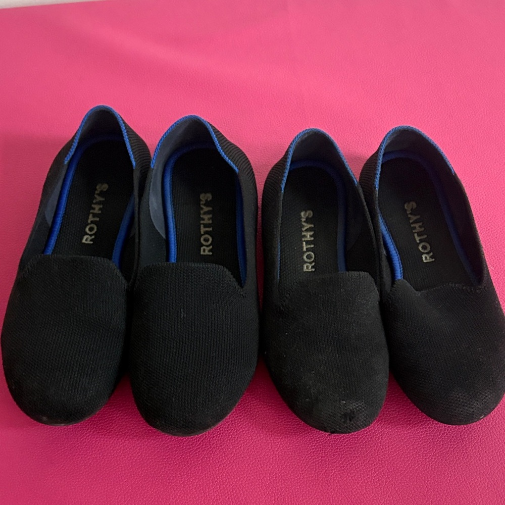 Rothy’s black kids loafer